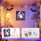 Halloween Ghost Paint by Numbers Kit with Frame and Wooden Easel - 8x8 Inch